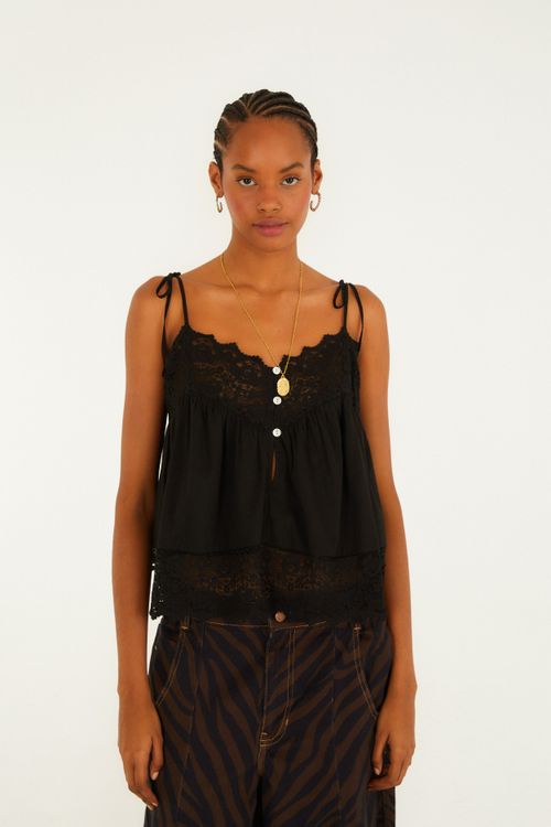 Blusa Artesanal Renda