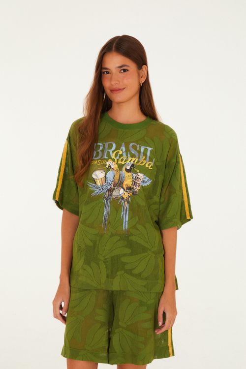 T-Shirt Renda Brasil Samba