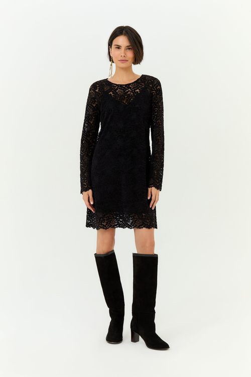 Vestido Curto Renda