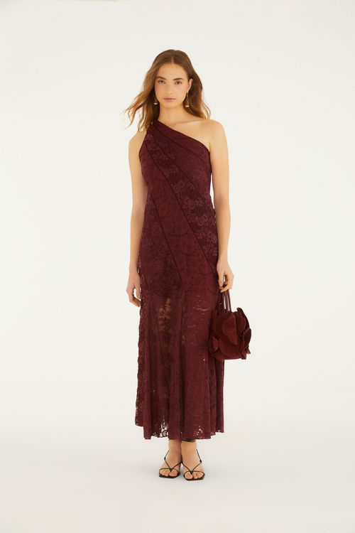 Vestido Nesga Patch De Renda