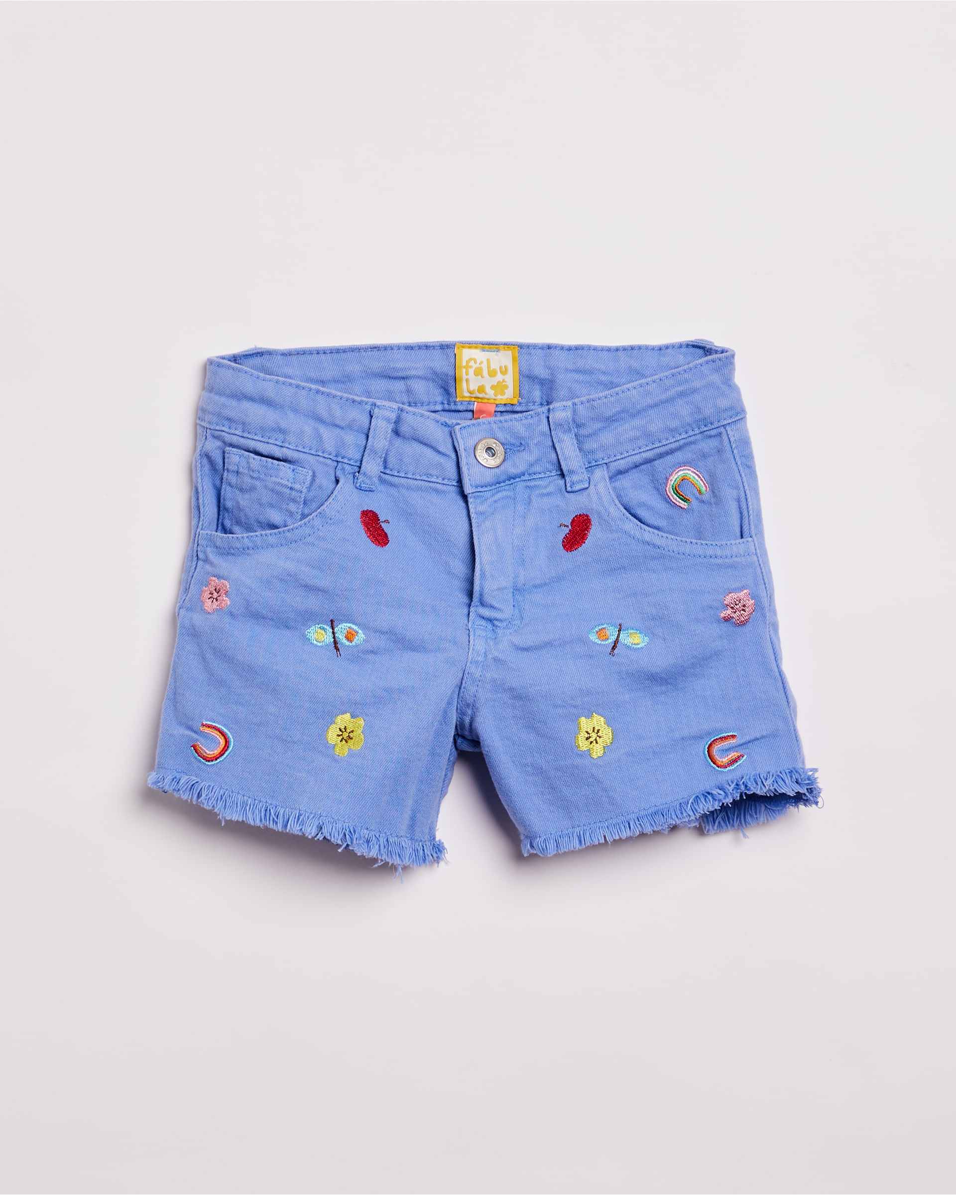 Short Jeans Bordado Voltaire