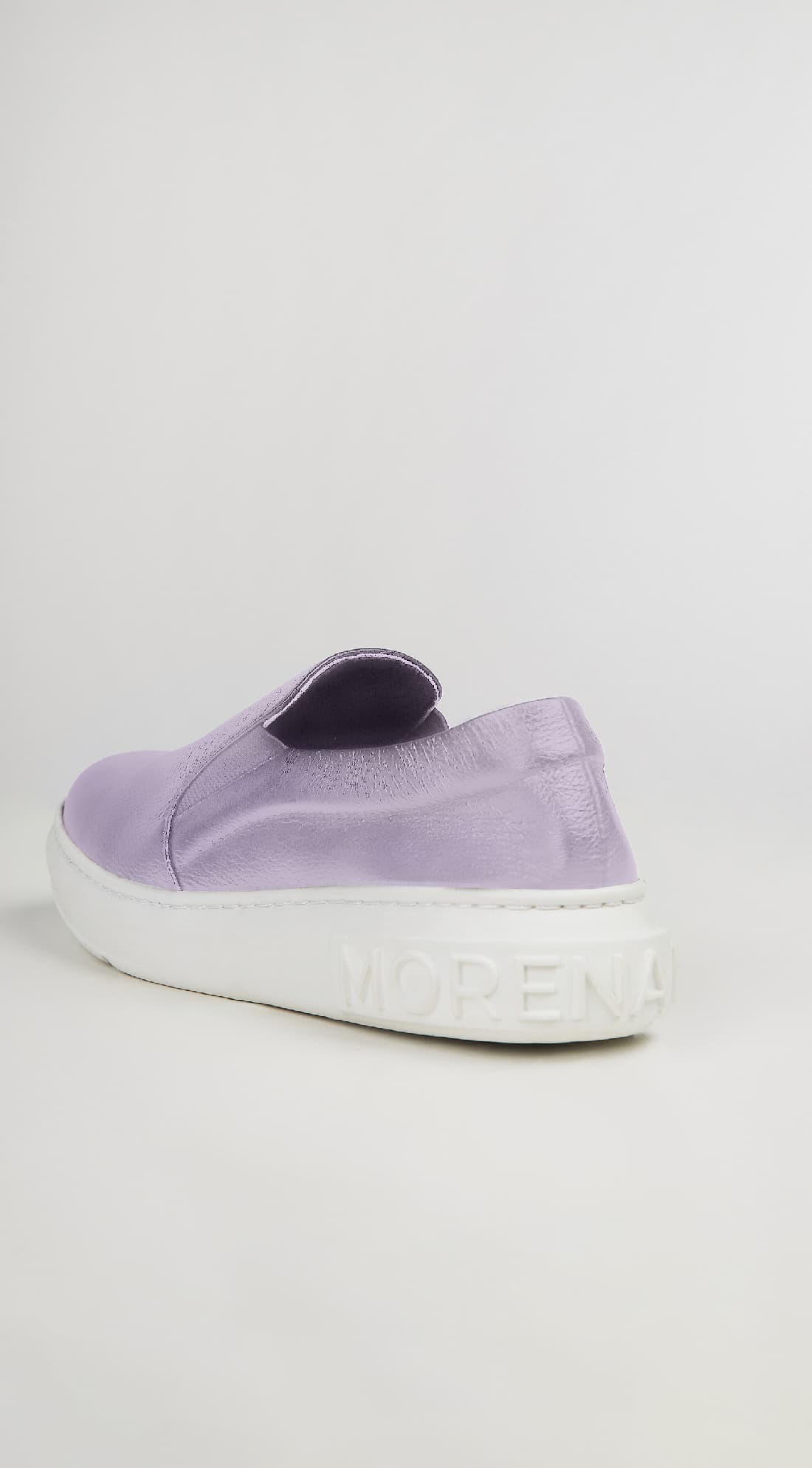 Tenis Morena Rosa Slip On Etiqueta Emborrachada Lilas