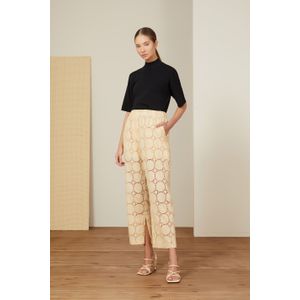 Calça Laise Circulos Bege