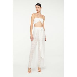 Calça De Renda Estampada