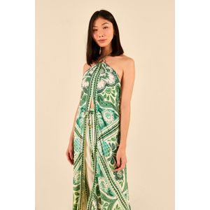 Túnica Estampada Lenço Balneário