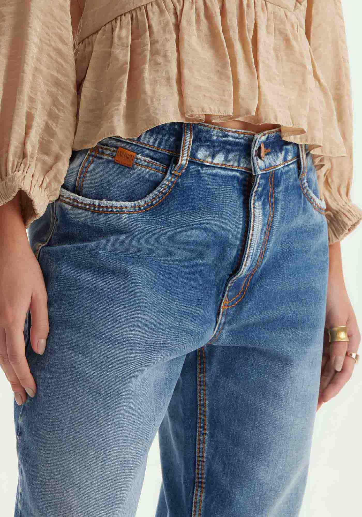 Calça Jeans Boyfriend Relaxed High