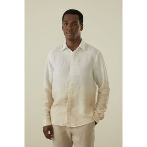 Camisa Manga Longa Puro Linho Degrade