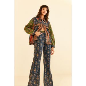 Calça Estampada Jardim De Paisley