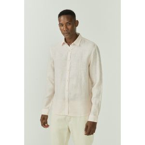 Camisa Manga Longa Puro Linho Listra Serena