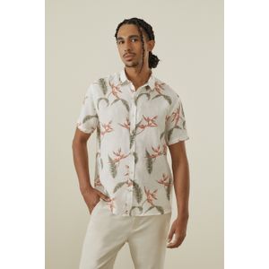 Camisa Manga Curta Puro Linho Paradise