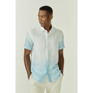 Camisa Manga Curta Puro Linho Degrade