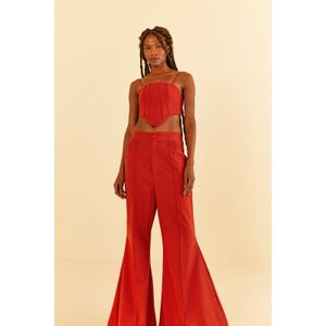 Calça Flare Longa