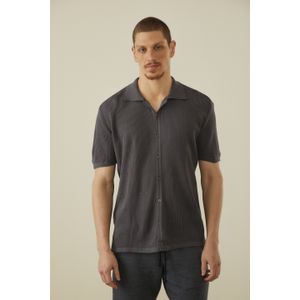 Camisa Manga Curta Tricot Waffle