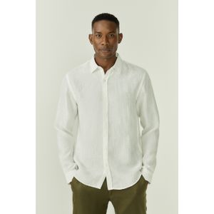 Camisa Manga Longa Puro Linho White