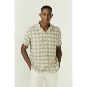 Camisa Manga Curta Jacquard
