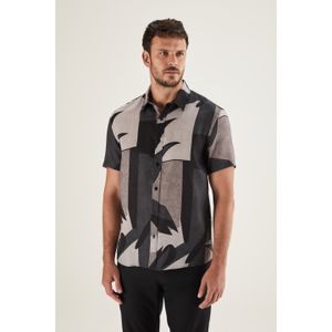 Camisa Manga Curta Puro Linho Modern Tropic