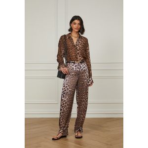 Calça Estampada De Onça