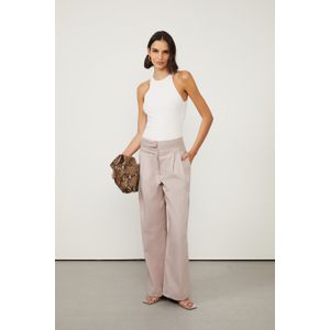 Calca Com Cos Duplo Bege