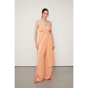 Calca Reta Laranja Sun Com Recorte