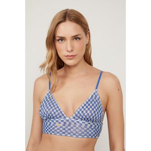 Top De Tule Estilo Nadador Estampado