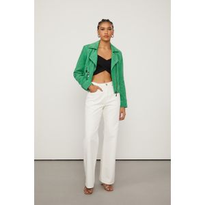 Cropped De Malha Preto Com Detalhe Cruzado