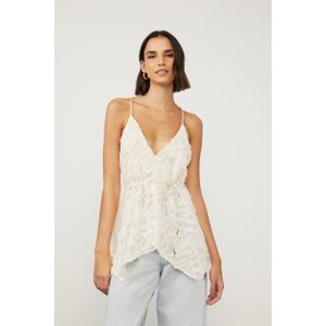 Top Lenço Devorê Abstrato