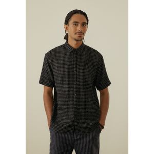 Camisa Manga Curta Crepe Little Chess