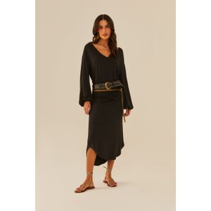 Vestido Midi Barra Fraldada