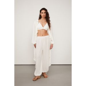 Calca Georgete Bege Kirli