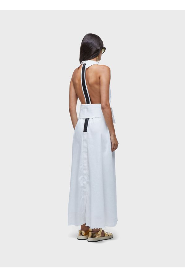 Vestido longo smoking