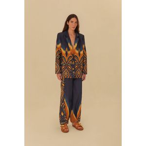 Calça Rebites Estampada Alba