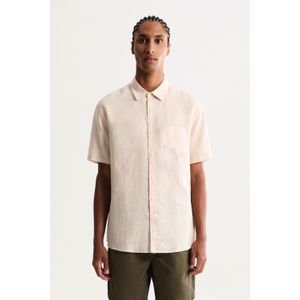 Camisa Mc Puro Linho Listra Chip