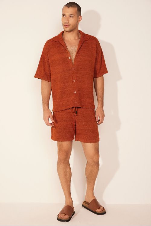 Short Casual Coqueiral Marrom