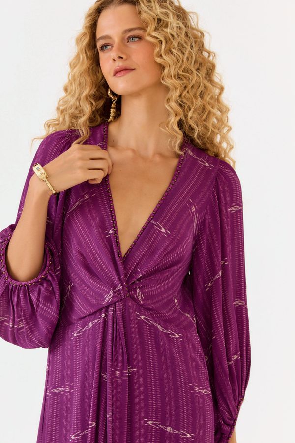 Vestido Midi Ggt Estampa Rubi