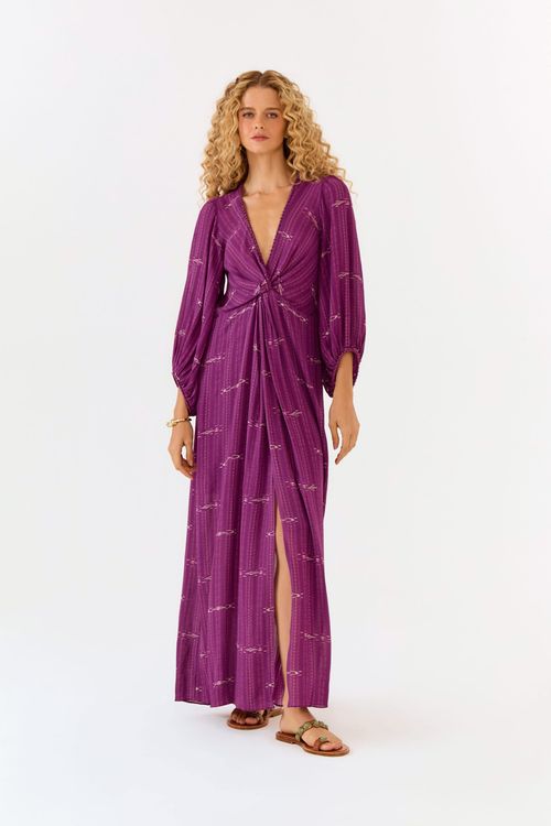 Vestido Midi Ggt Estampa Rubi