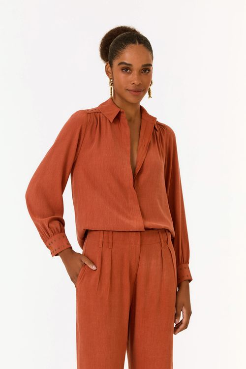 Camisa Botões Tachas