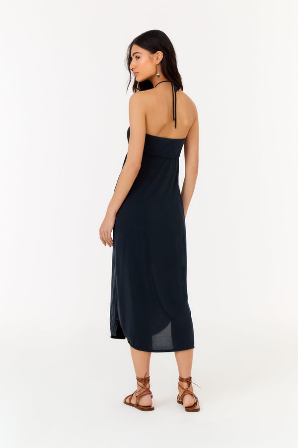 Vestido Metais Decote