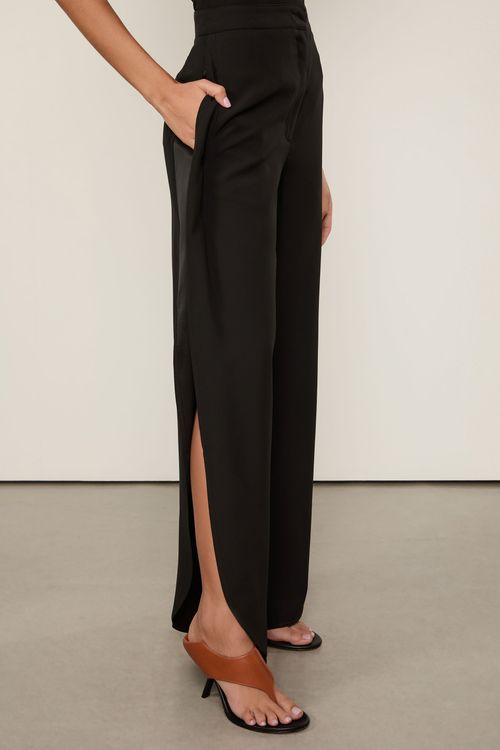 Calça De Crepe Preto