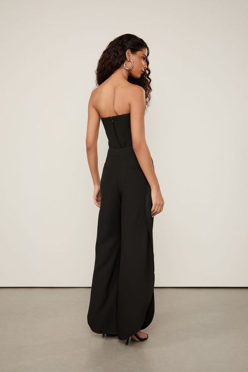 Calça De Crepe Preto