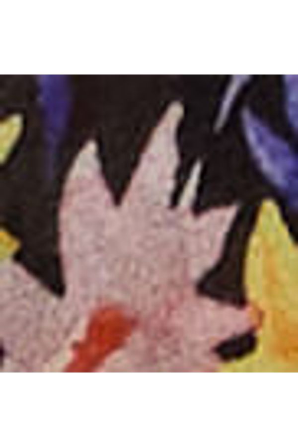 Saia  De Georgette Longa Recorte Com Vivos Estampa Liberty Arte