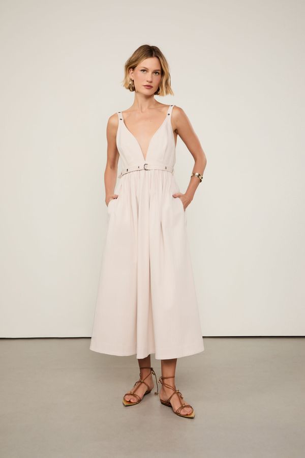 Vestido Midi Risca Litoral