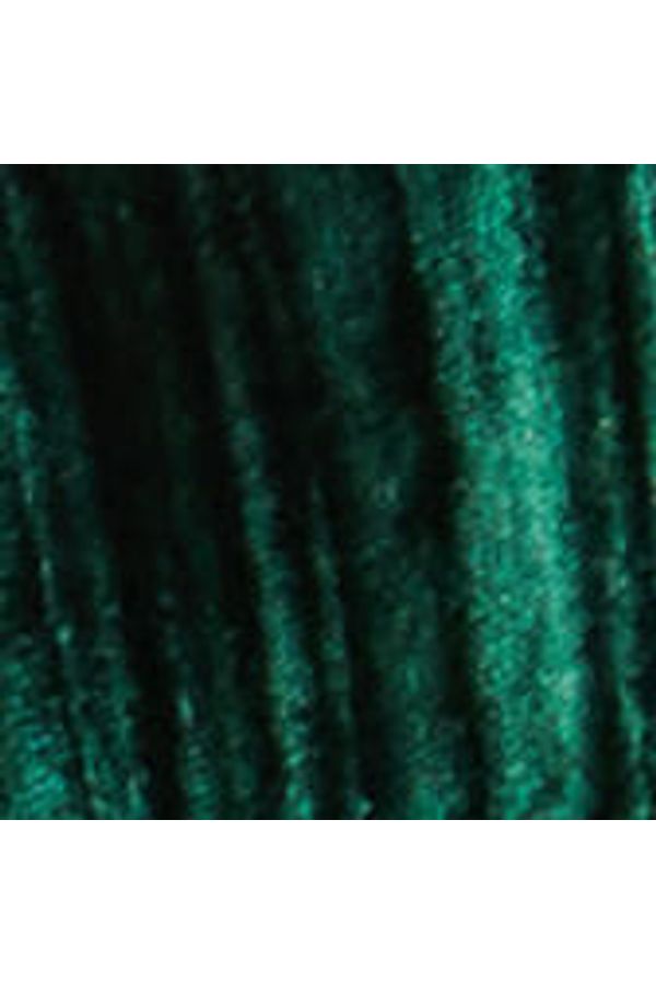 Blusa De Veludo Manga Longa Verde Com Amarração