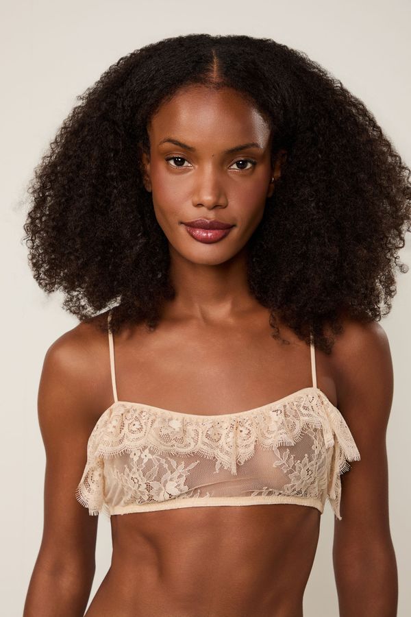Top De Renda Com Babados Intimates