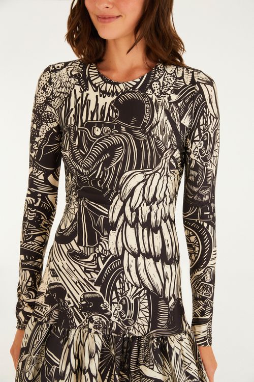 Vestido Curto Cut Out Pb Ruta