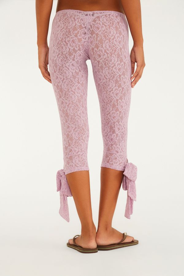 Calça Corsário Renda Laço