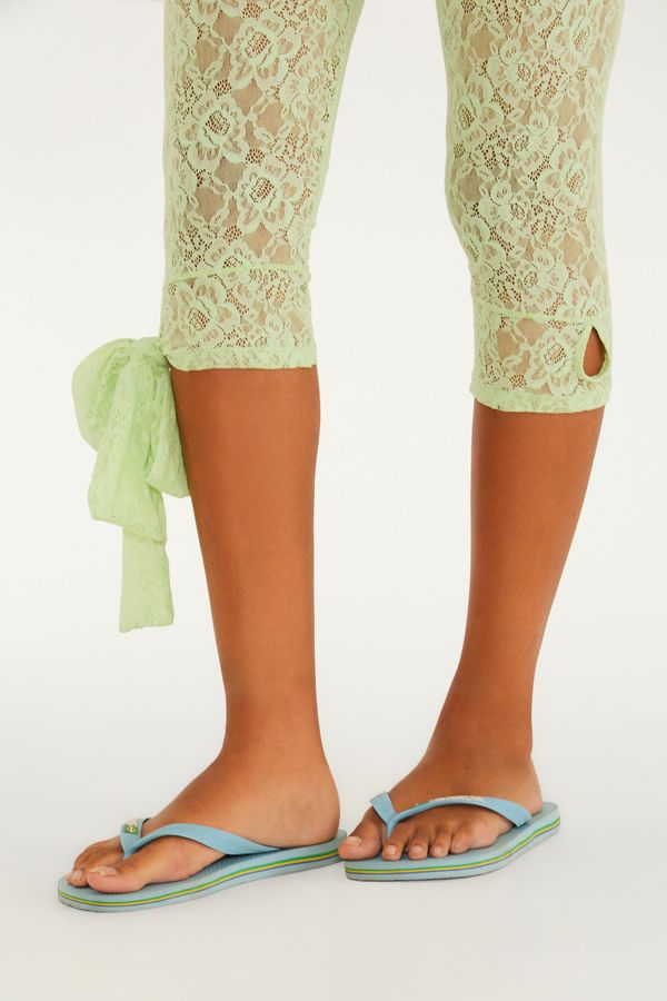 Calça Corsário Renda Laço