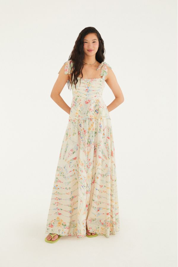 Blusa Estampada Rendeira