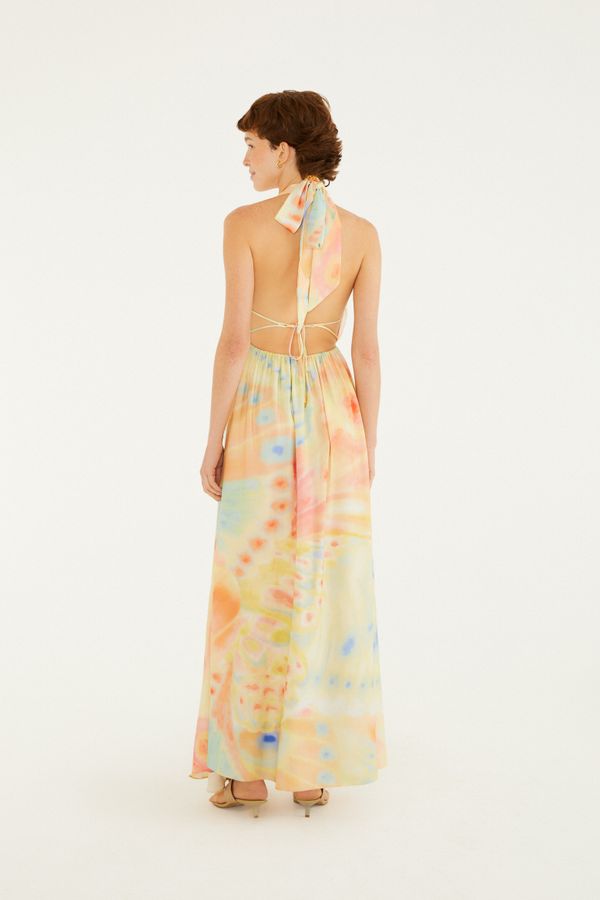 Vestido Estampado Asas