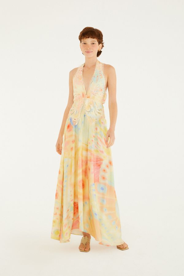 Vestido Estampado Asas