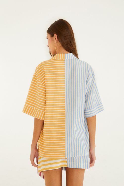 Camisa Patch Fio Tinto